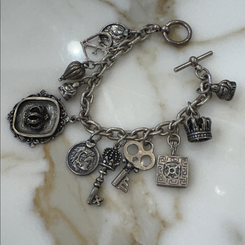 Sundance Catalog Chunky Sterling Silver Charm Bracelet—STUNNING!! 76 Grams—New! - Picture 4 of 11